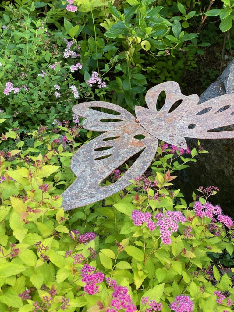 Metal Butterfly by Bill Townsend in the Butterfly Garden